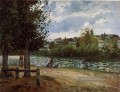 die Ufer der Oise bei Pontoise 1870 Camille Pissarro Landschaft Fluss